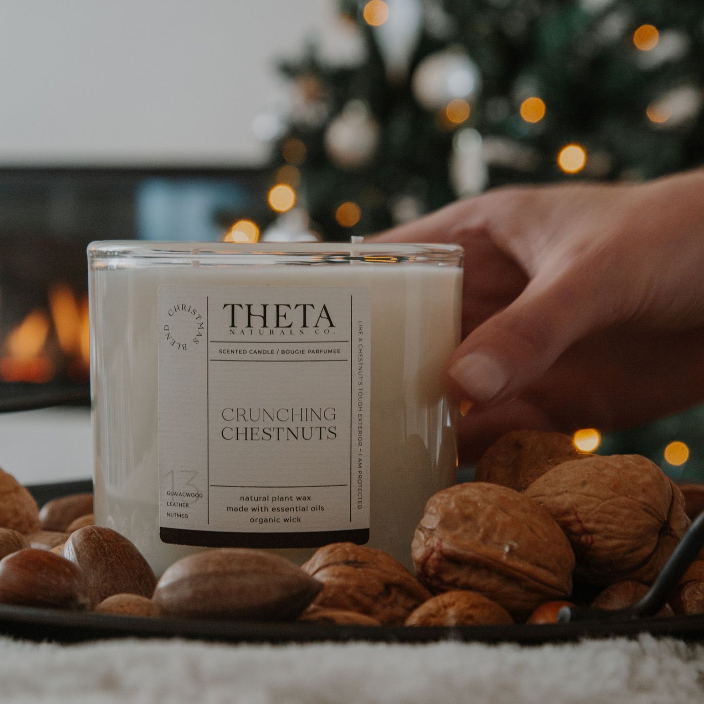 Crunching Chestnuts - Christmas Candle - 2-Wick
