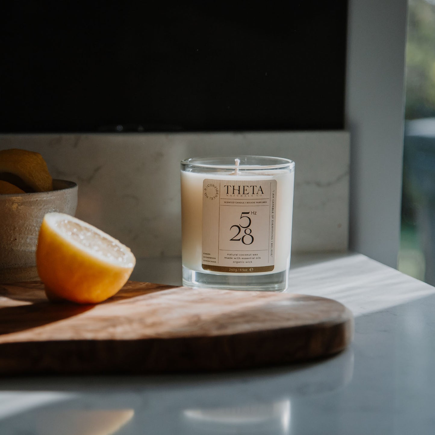 528Hz Confidence Candle - Solar Plexus Chakra