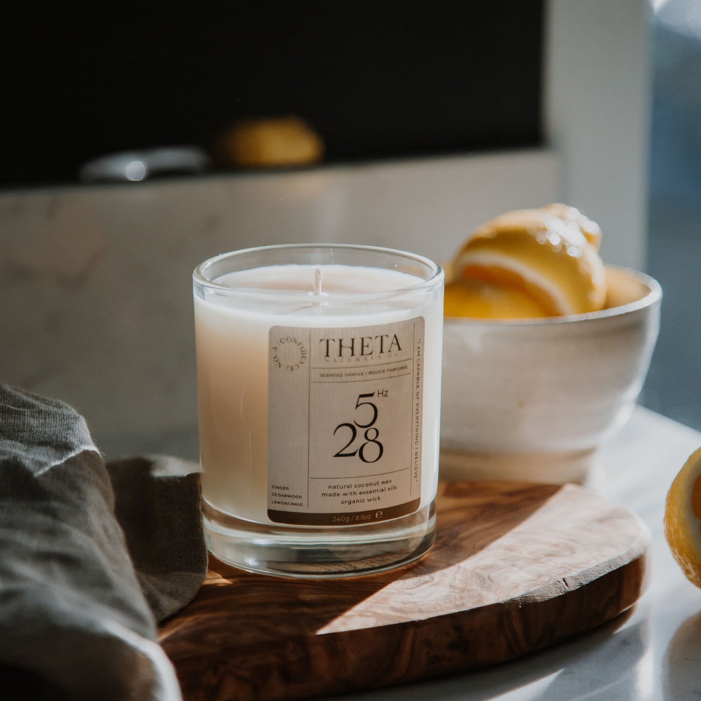 528Hz Confidence Candle - Solar Plexus Chakra